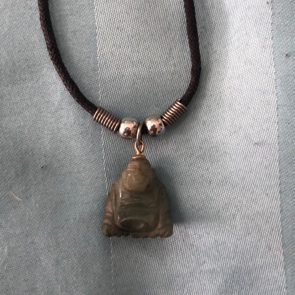 Buddha stone necklace